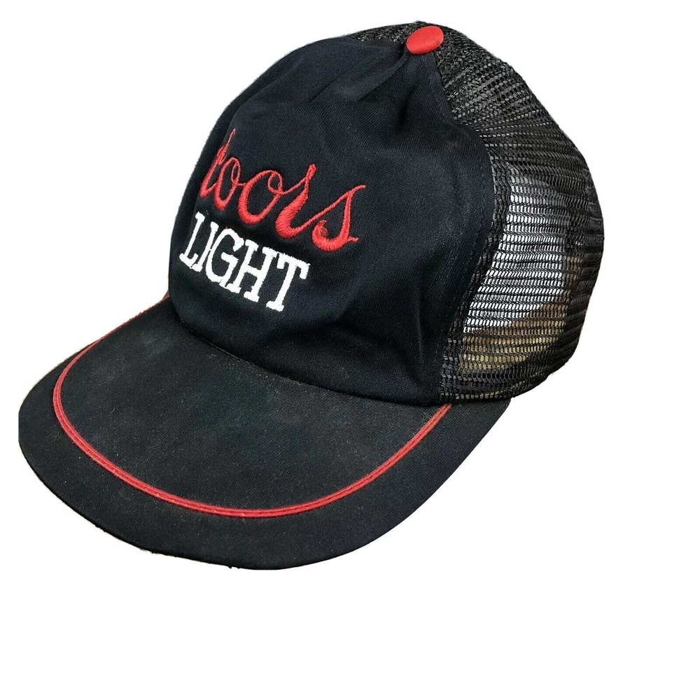 Coors Light Brewing VTG Trucker Snapback Hat California Headwear Cap USA Beer